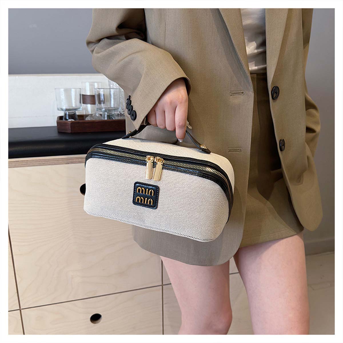 Luxury Skincare & Spa - Bolsa de almacenamiento de lona sencilla