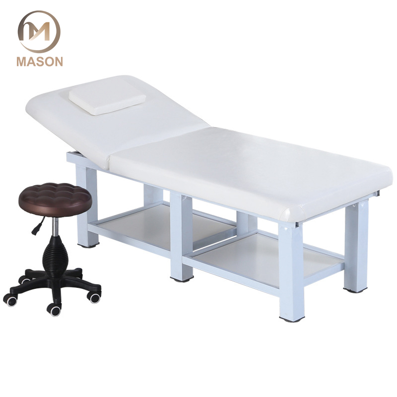 Luxury Skincare & Spa - Mesa de Masaje de Madera Moderna
