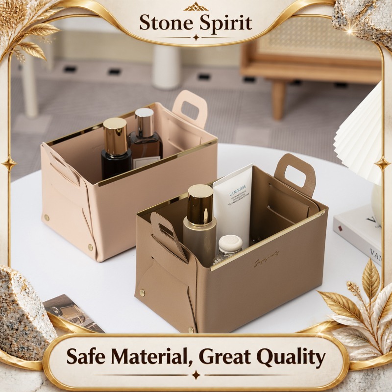 Luxury Skincare Gift Box - Caja de Almacenamiento de Cuero, Organizador