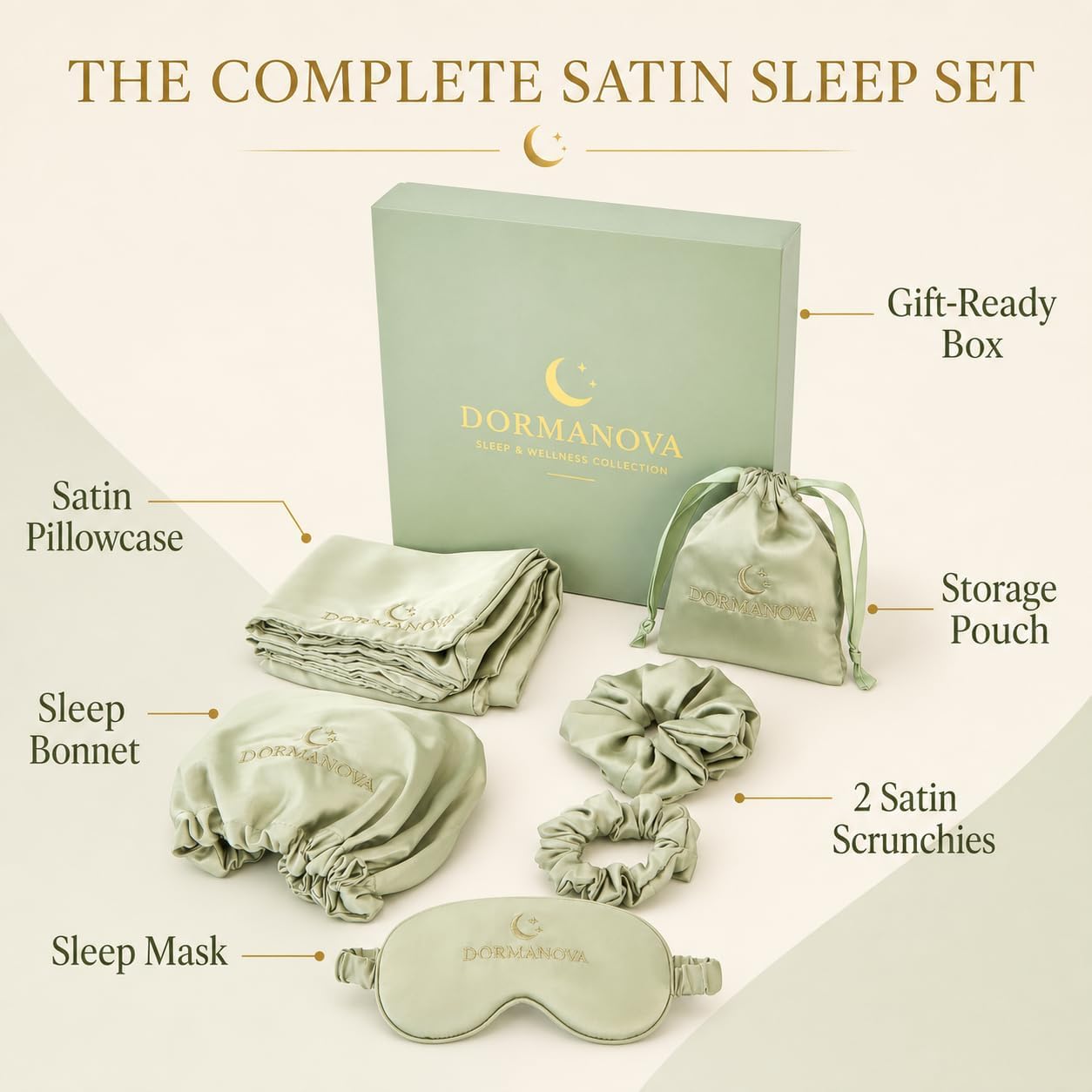 Juego de Dormir de Satén de Lu - Luxury Skincare Gift Box reseña y precio